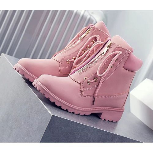 pink ankle boots ladies