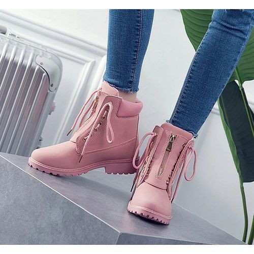 ladies pink ankle boots