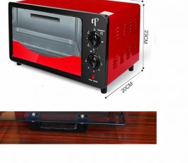 Electric Oven Toaster 12L Capacity 1000W Power black+red 12L 1000W