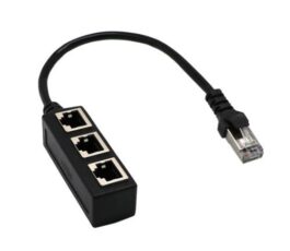 RJ45 Y Splitter Adapter 1 To 3 Port For CAT 5/CAT 6 LAN Ethernet